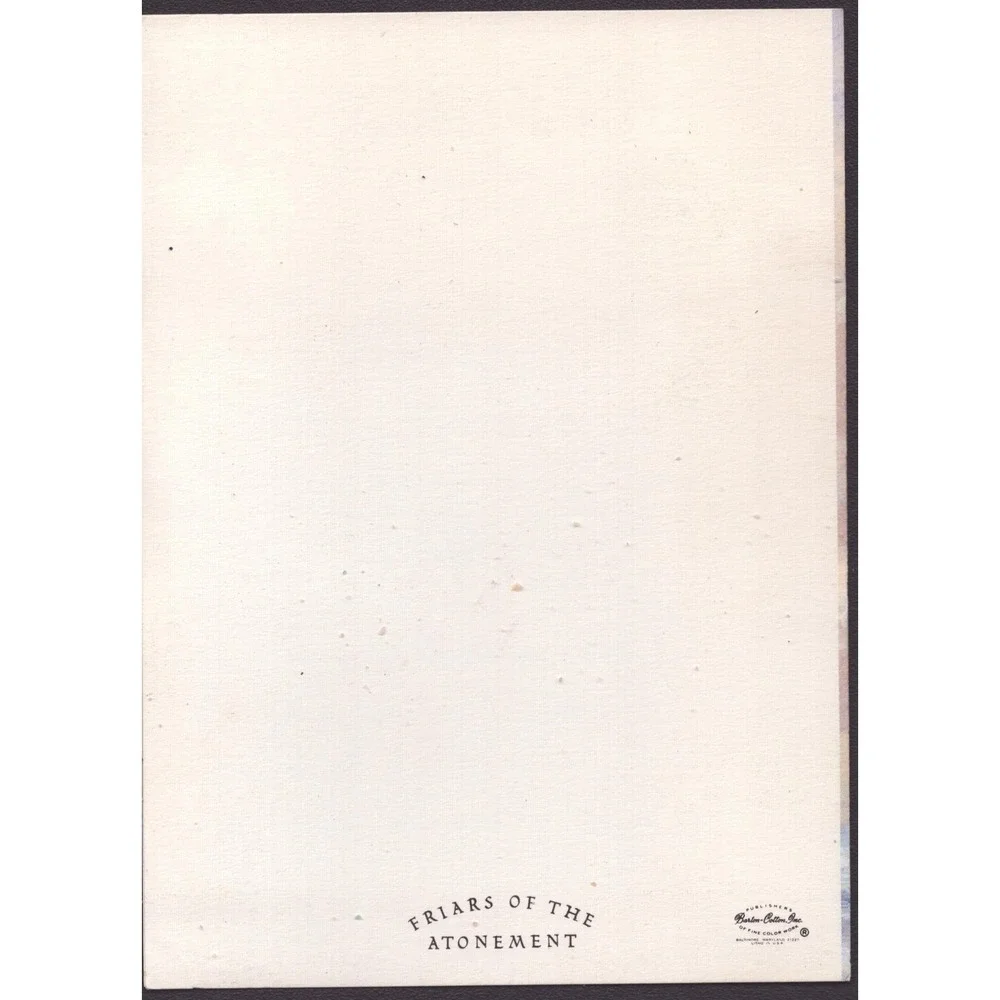 Vintage 1987 New Year Greeting Card Seagull Ocean Barton-Cotton Used
